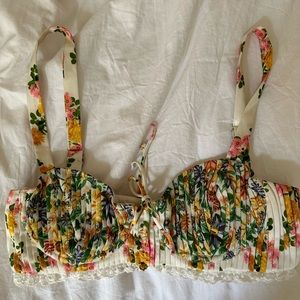 For Love & Lemons Rosalyn Crop Top